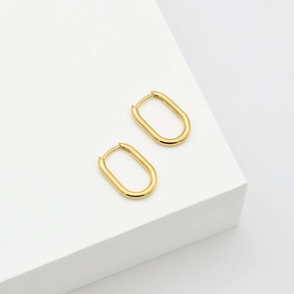 Oval Hoop Earrings