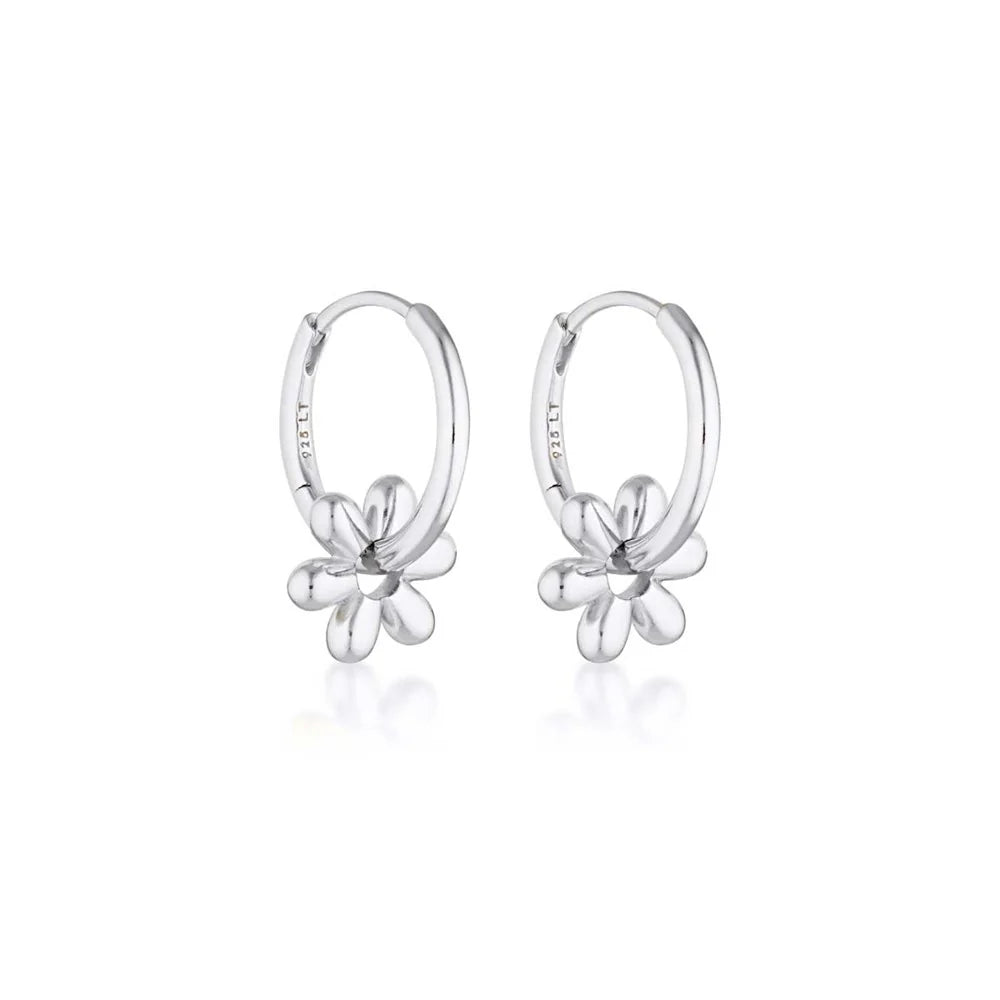 Daisy Huggie Hoop Earrings