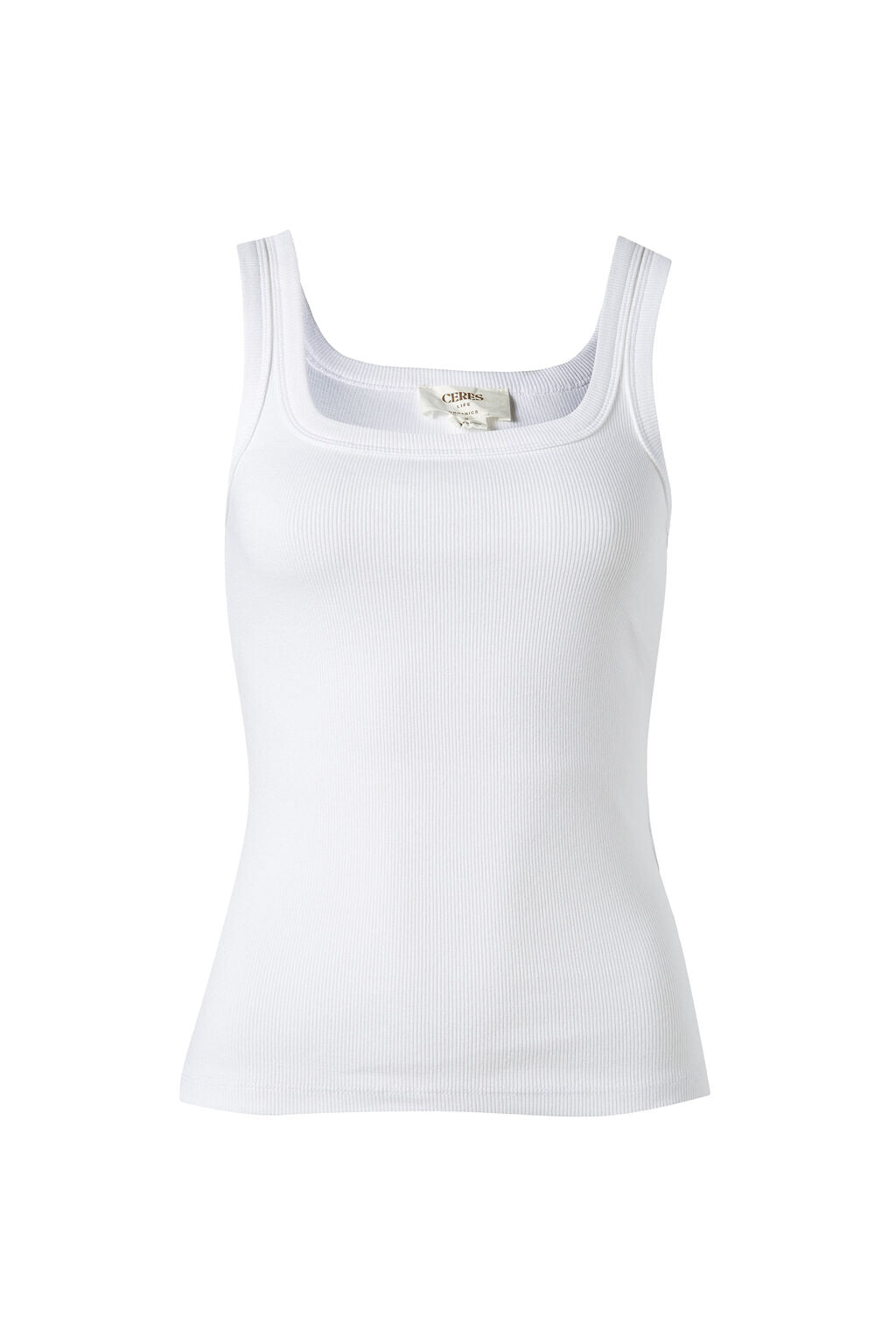 Contour Rib Square Neck Tank