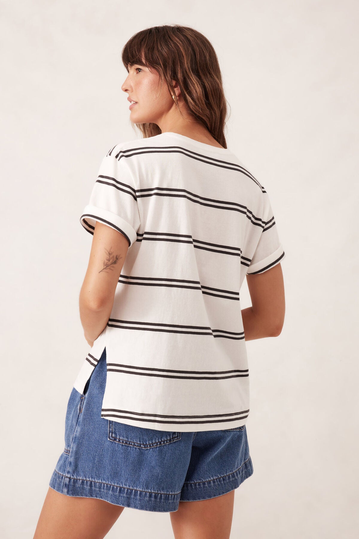 Slouchy Split Hem Tee