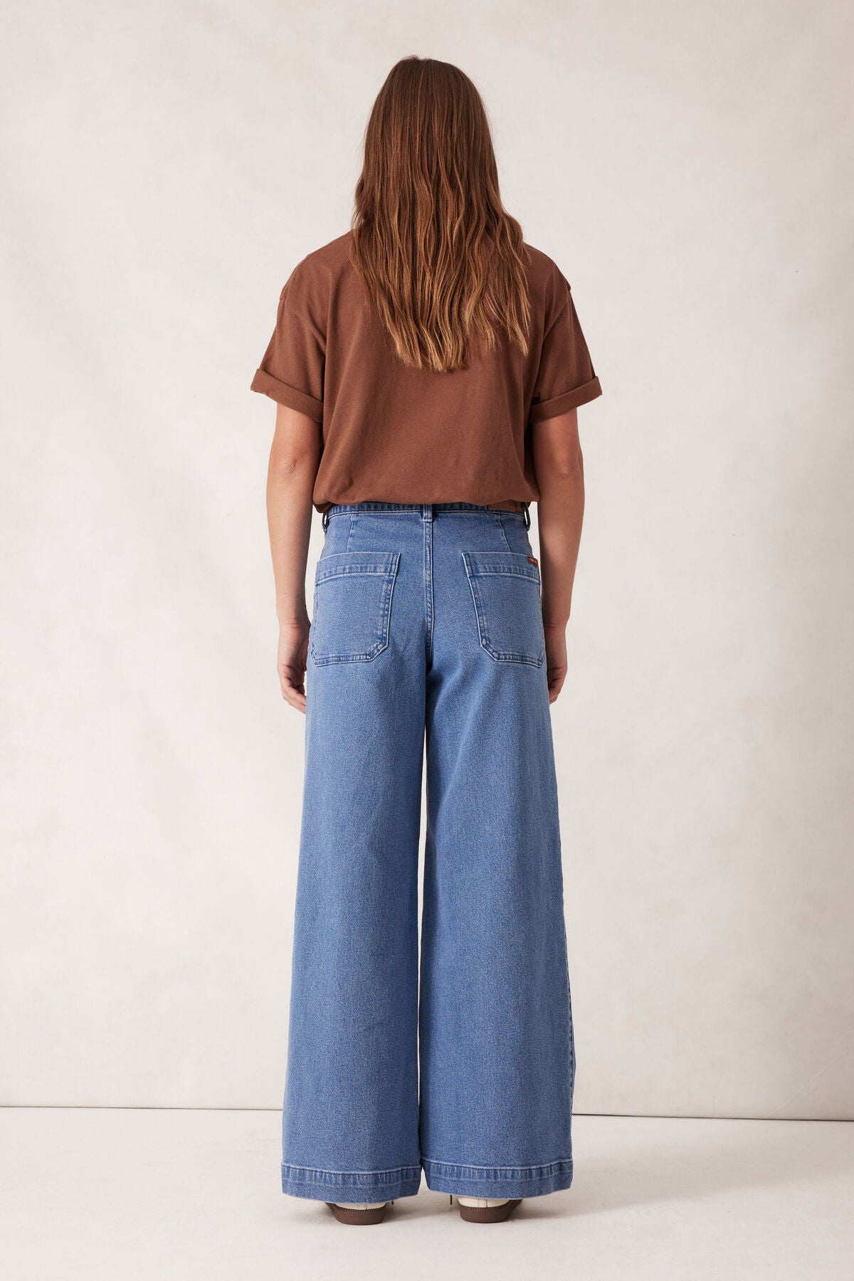 Wide Leg Patch Pocket Jean