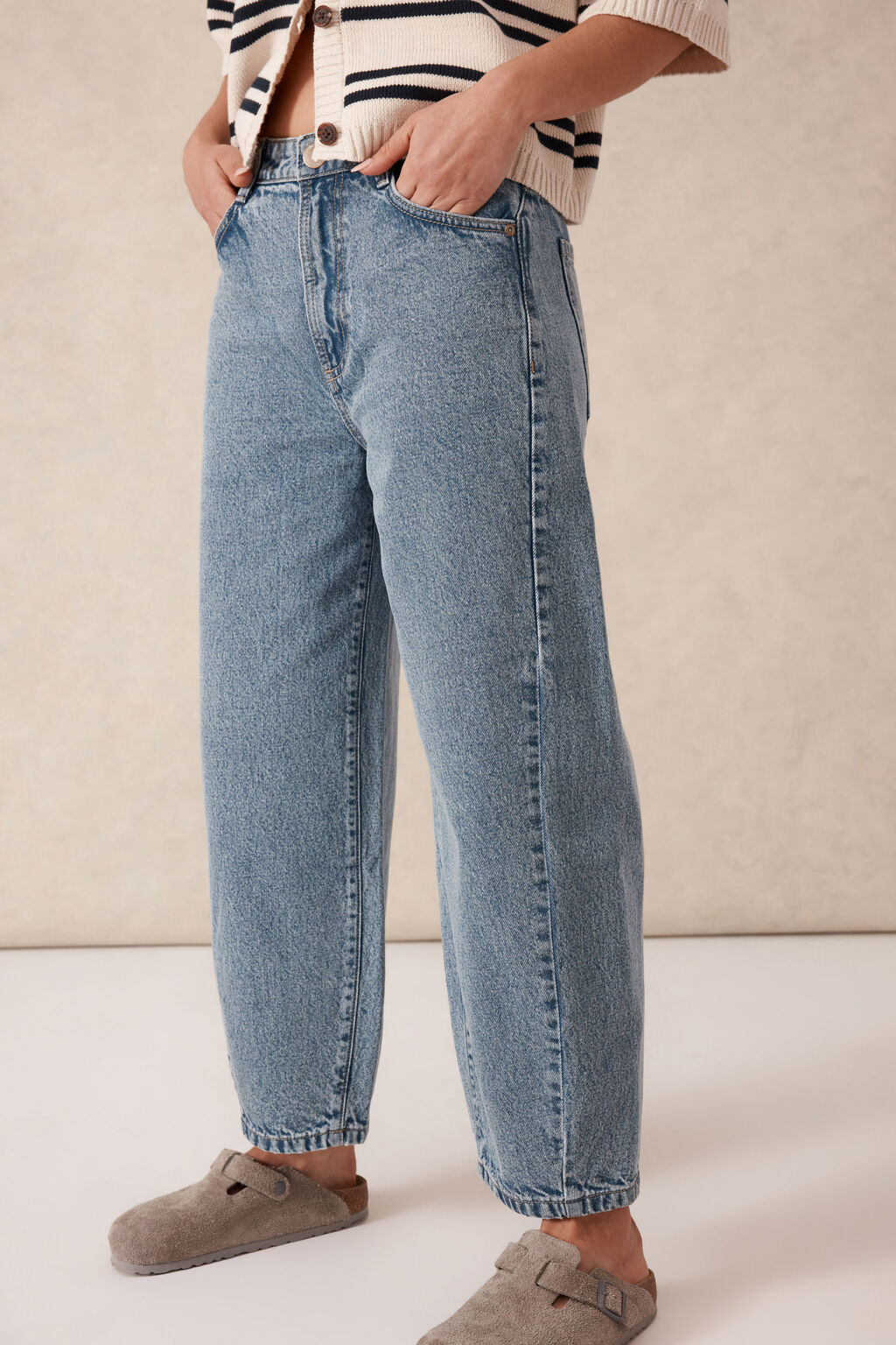 Tapered Barrel Jean