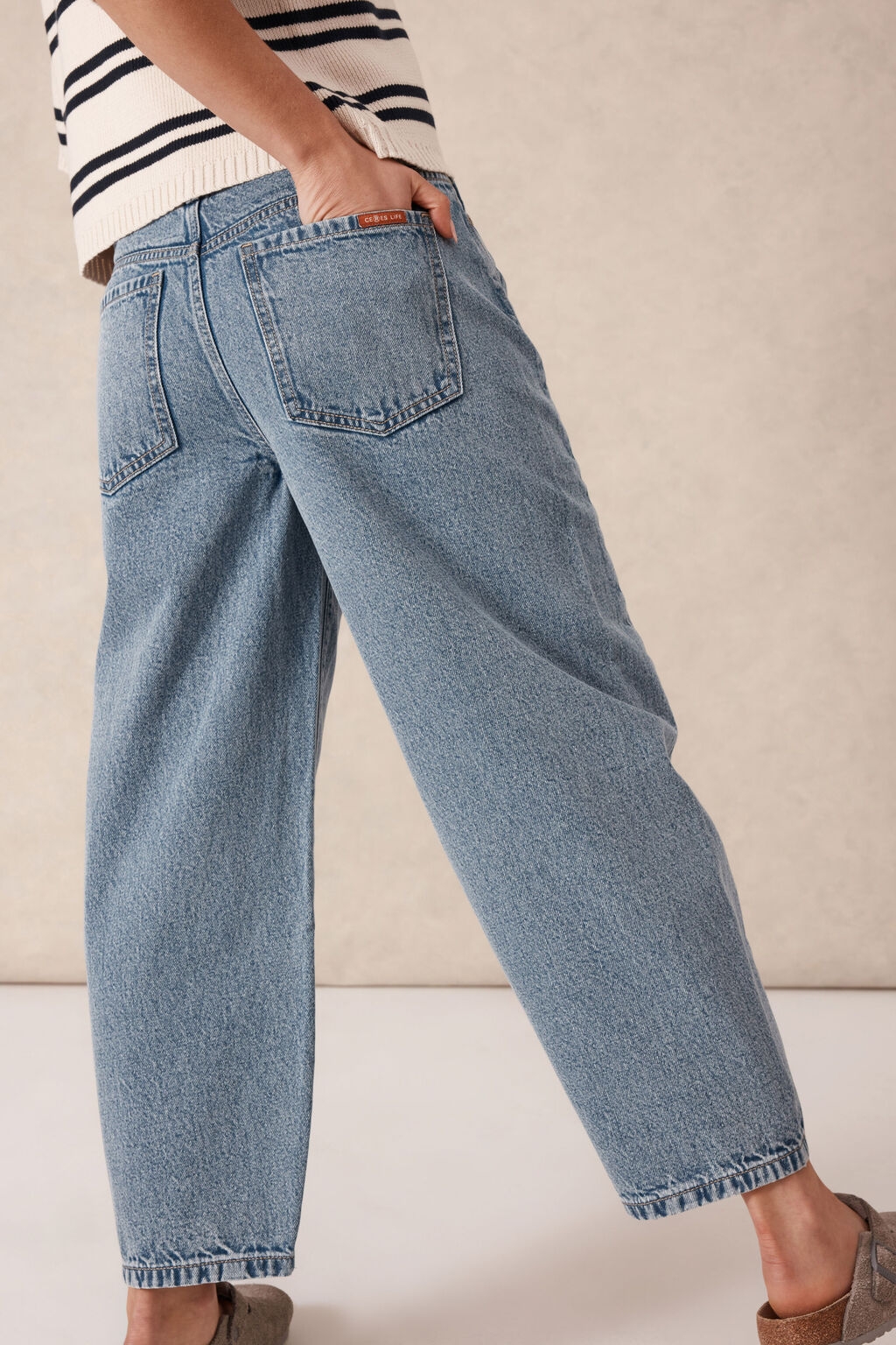 Tapered Barrel Jean