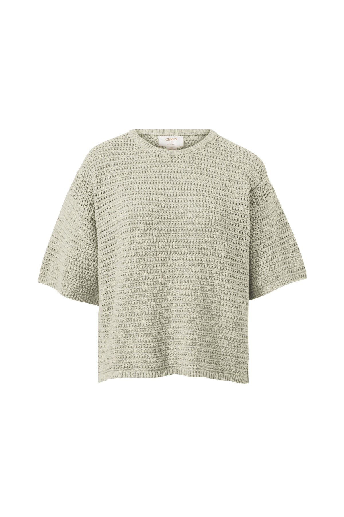 Textured Boxy Knit Tee