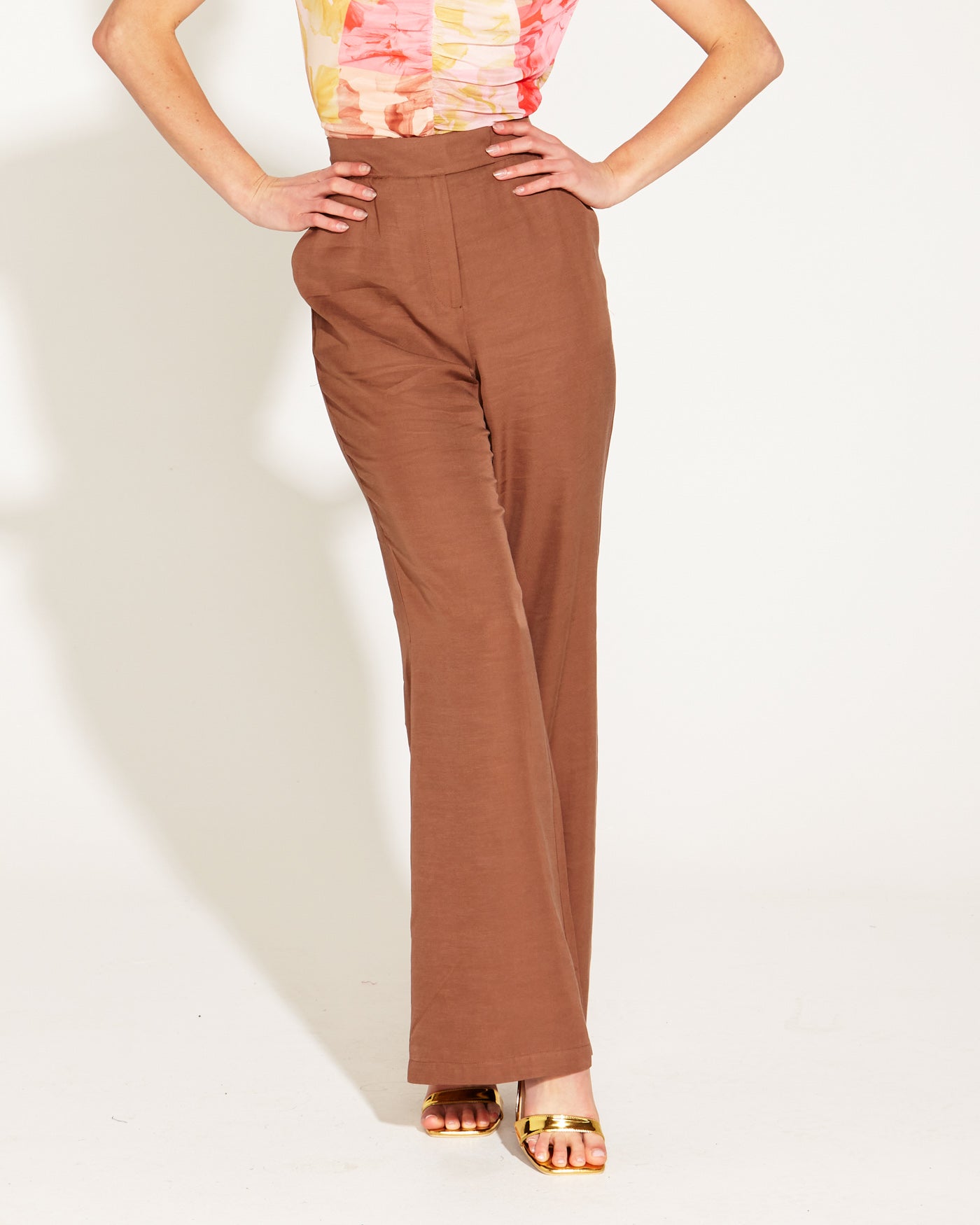 One and Only High Waisted Flared Pant