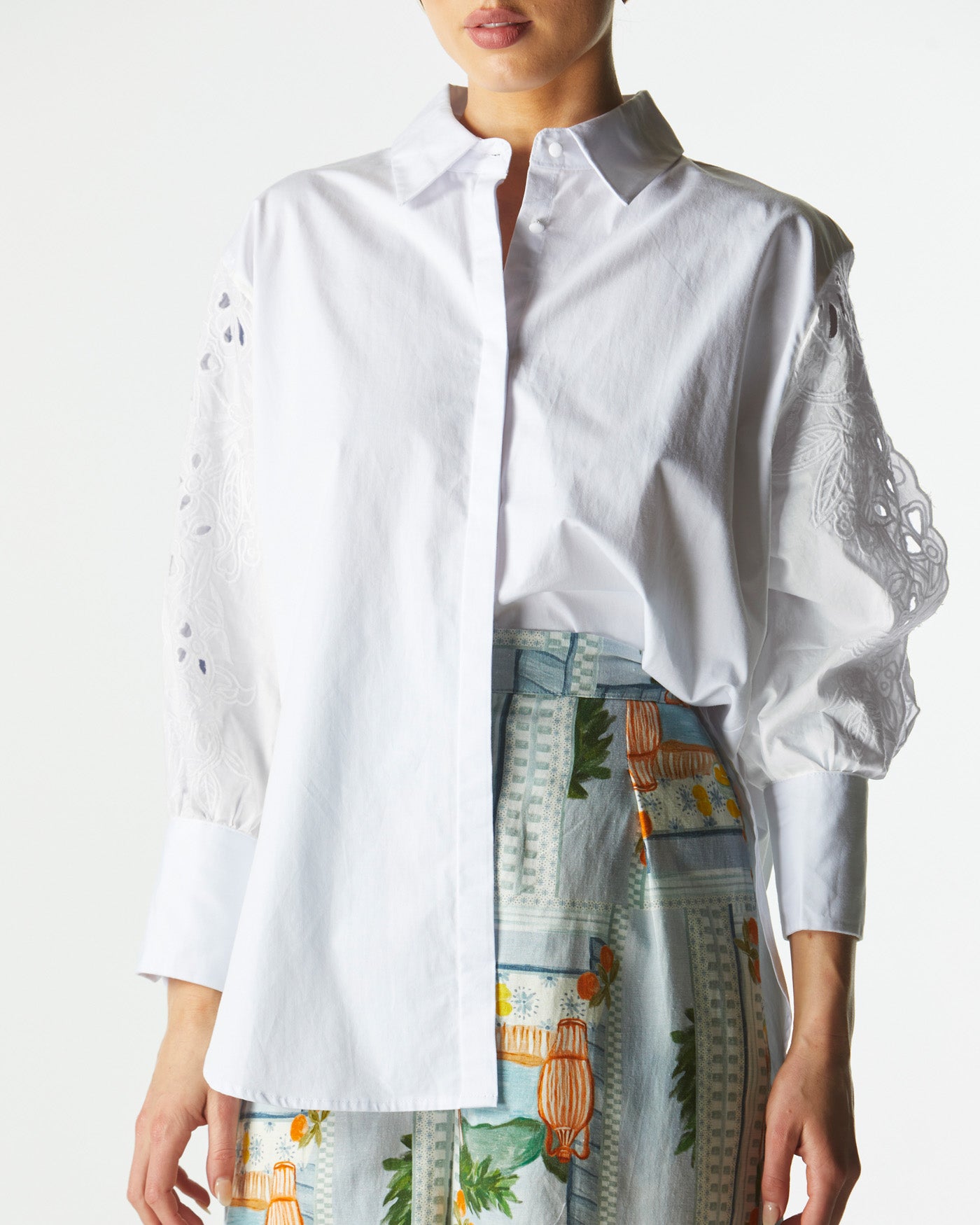 Lily Pad Broderie Shirt