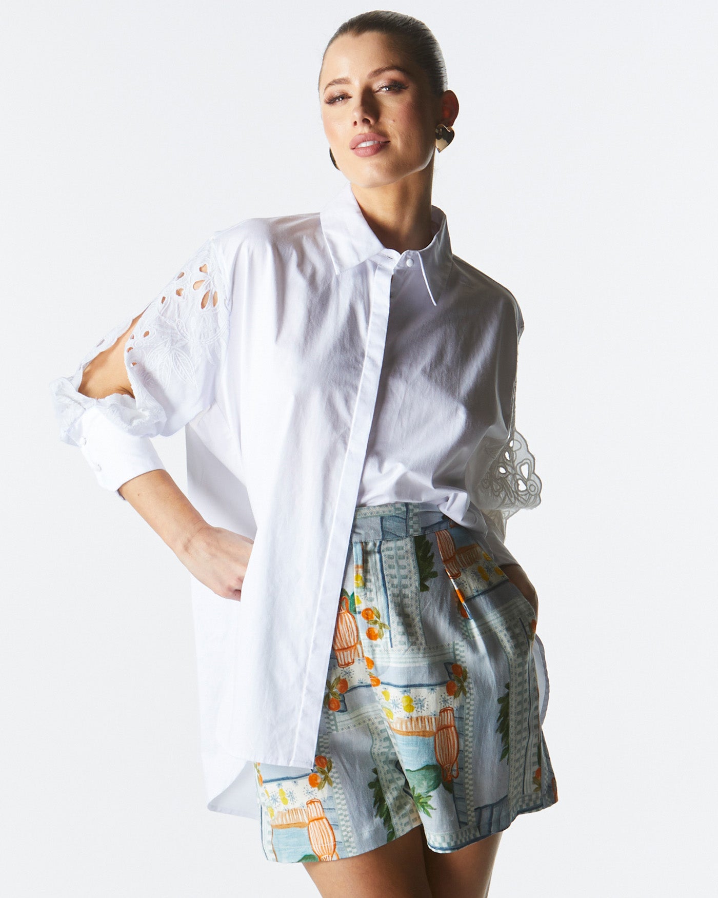 Lily Pad Broderie Shirt