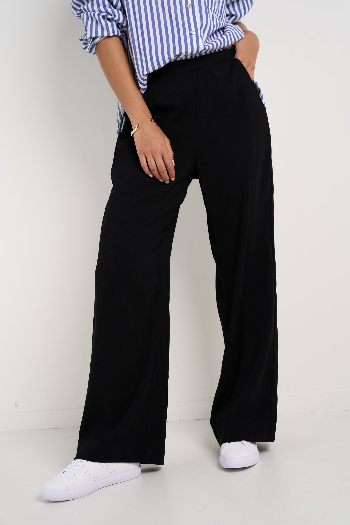 Best Life Soft Crepe Wide Leg Pant