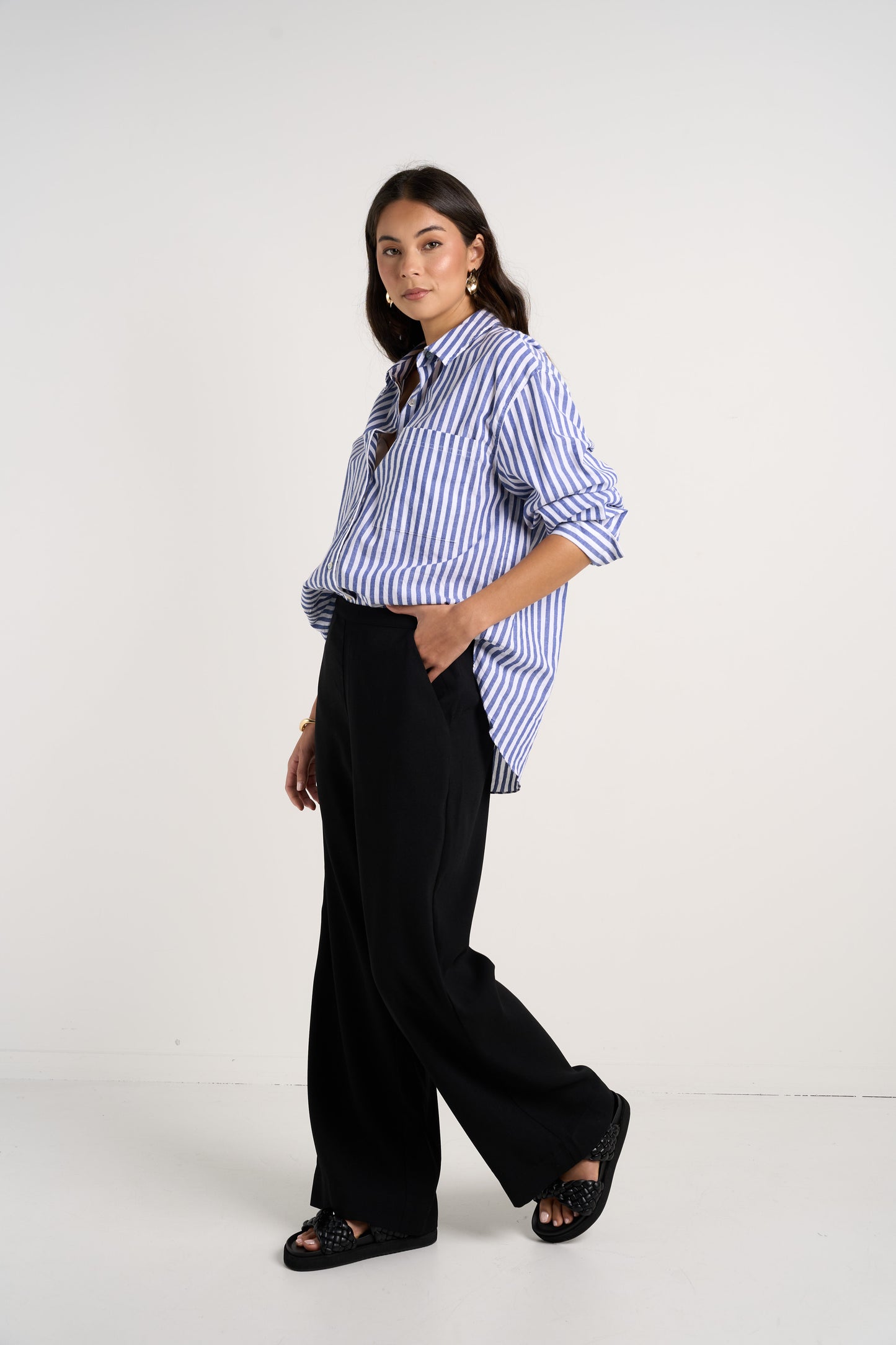 Best Life Soft Crepe Wide Leg Pant