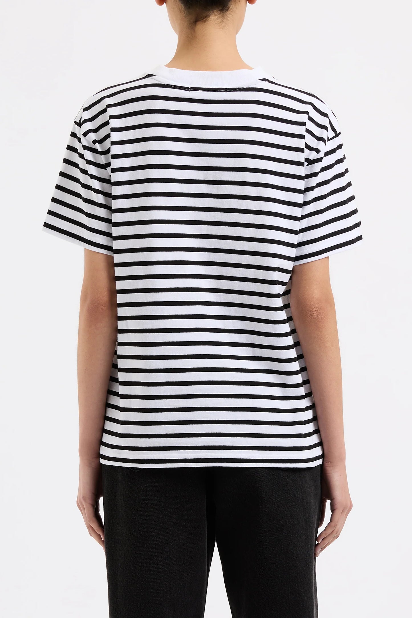 Organic Stripe Boyfriend Tee