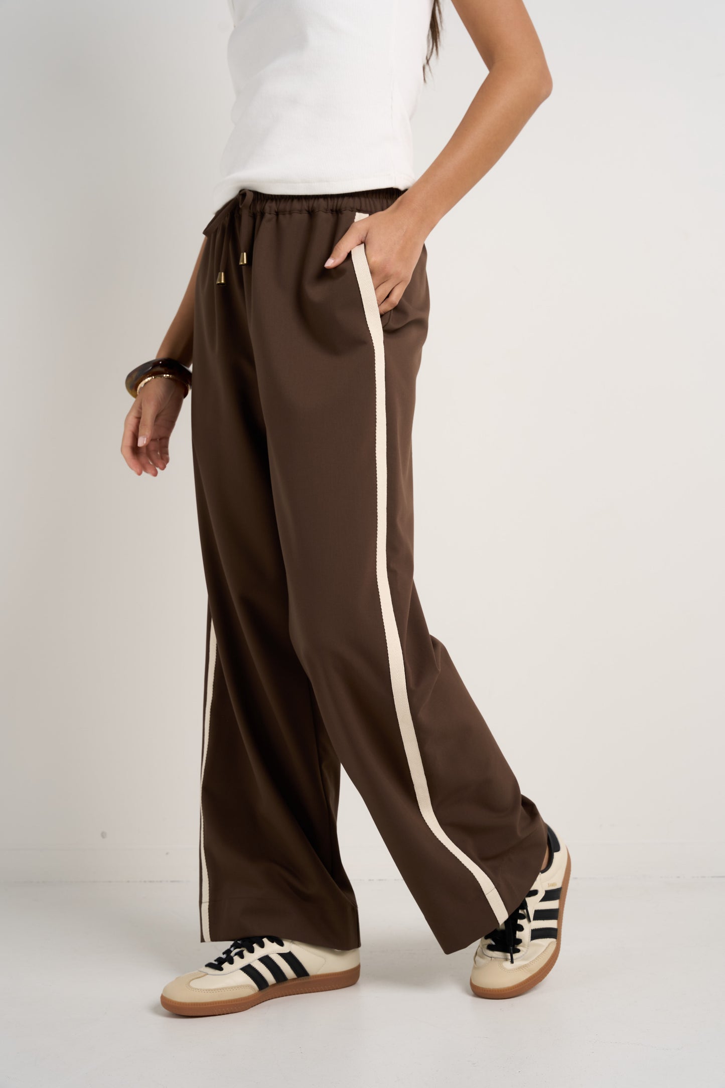 Townie Stripe Side Tape Wide Leg Pants