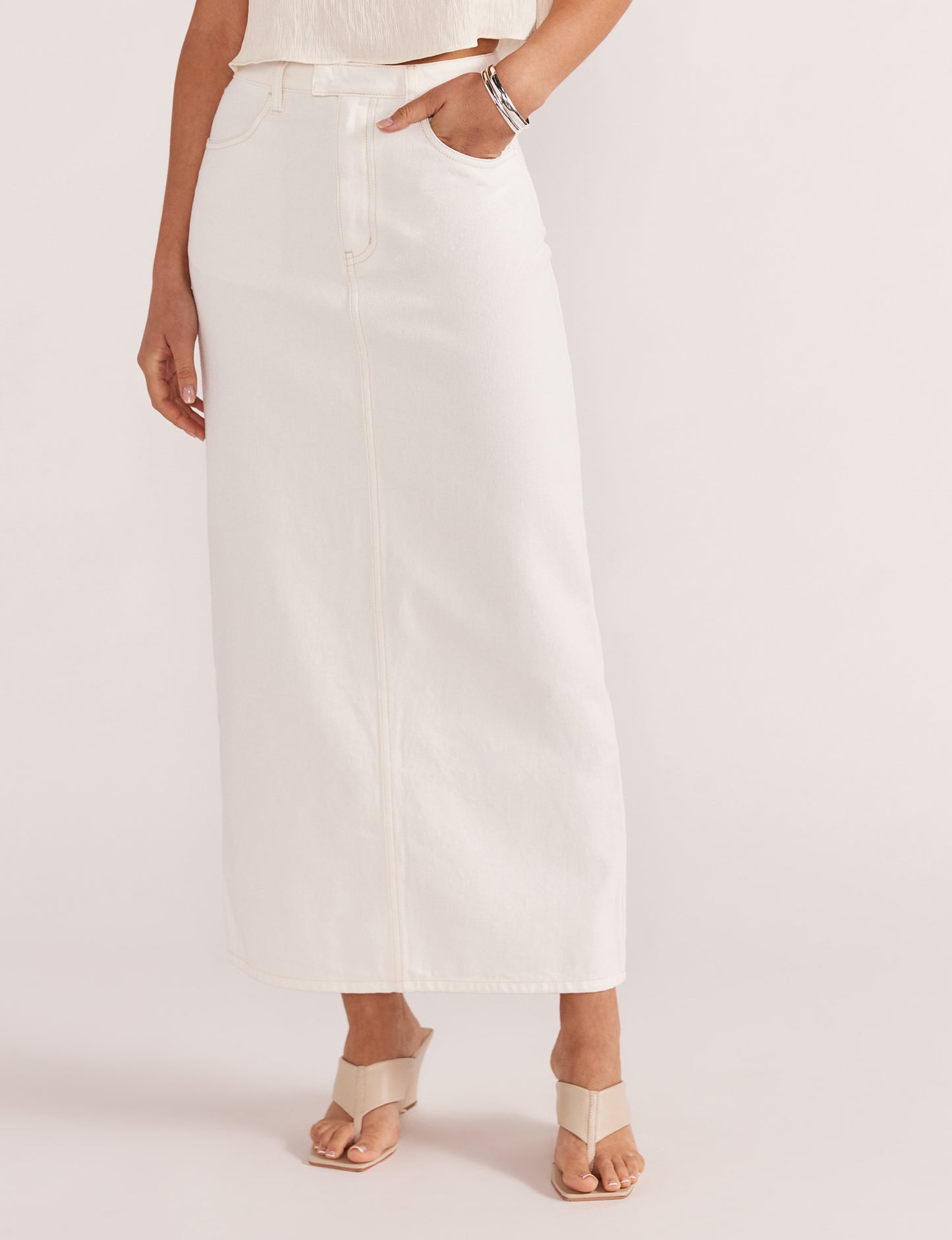 Innes Denim Midi Skirt