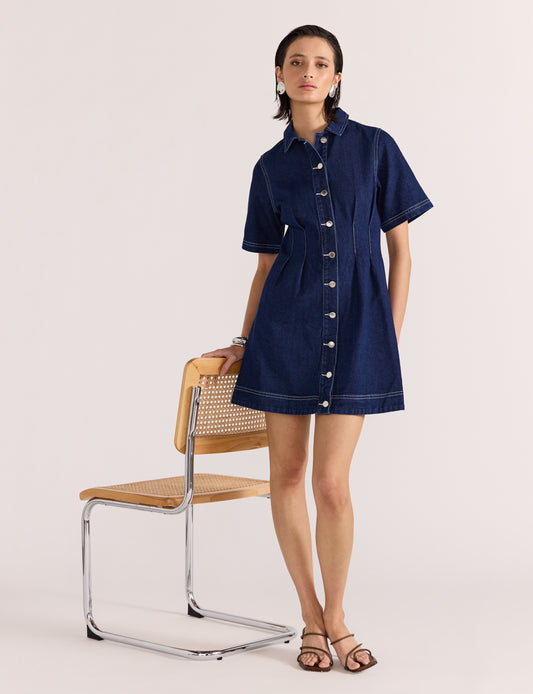 Augusta Denim Mini Dress