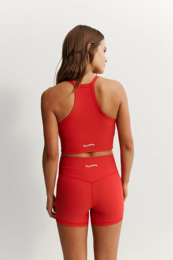 Eco Rib Strap Racer Crop