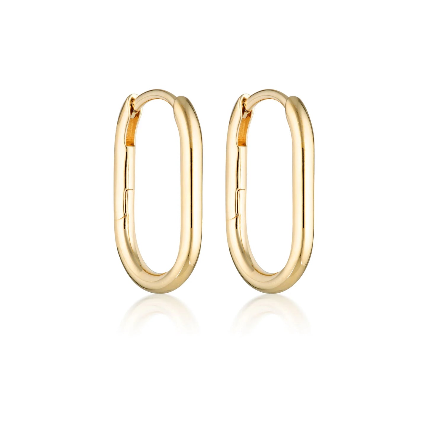 Oval Hoop Earrings