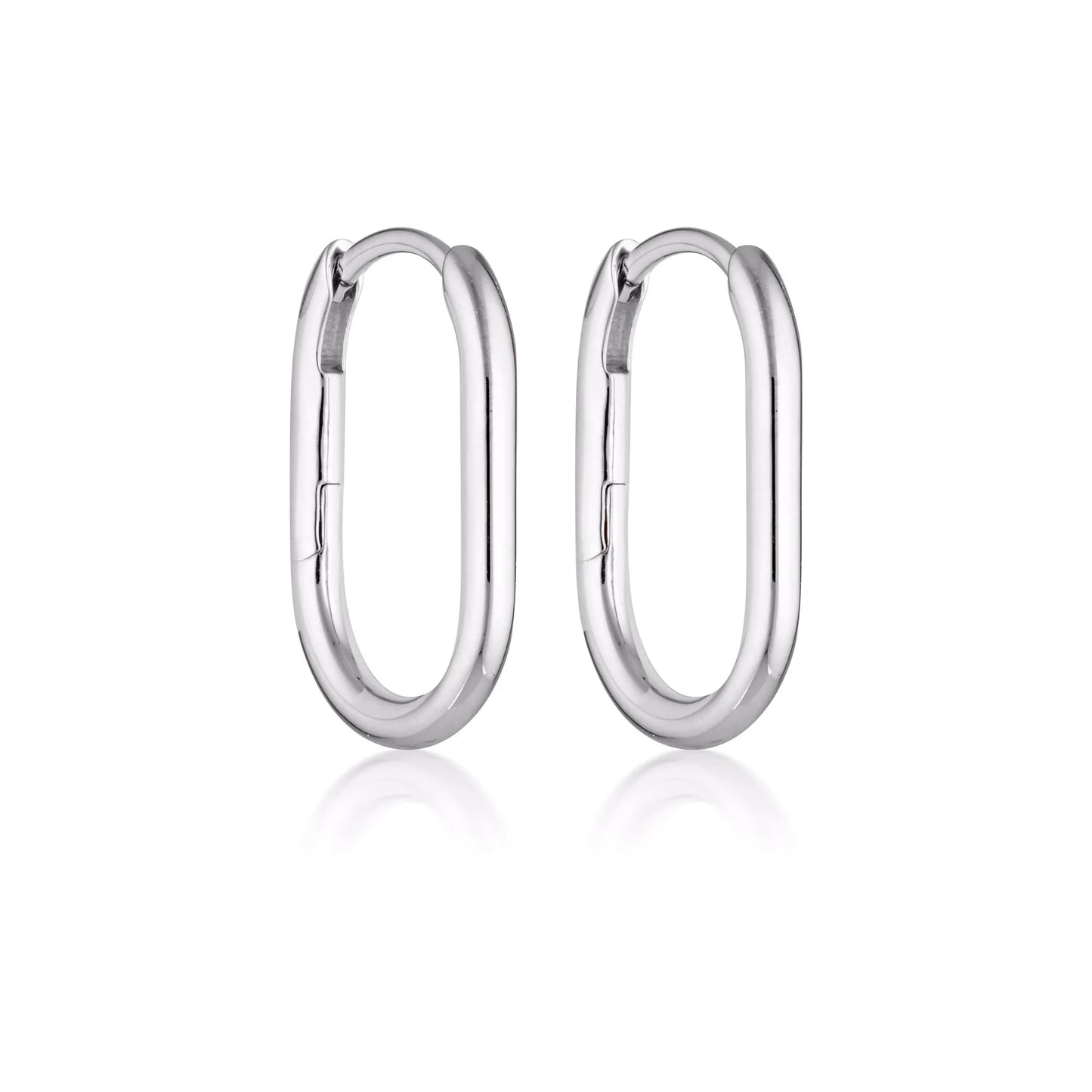 Oval Hoop Earrings